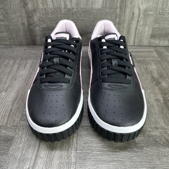 Puma Cali Youth size 7/Women's 8.5 Black Pearl Pink Causal Shoes 368859-10 - Picture 4 of 8